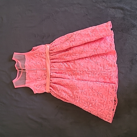 Little Angel's sz 7 orange formal dress - Picture 2 of 7